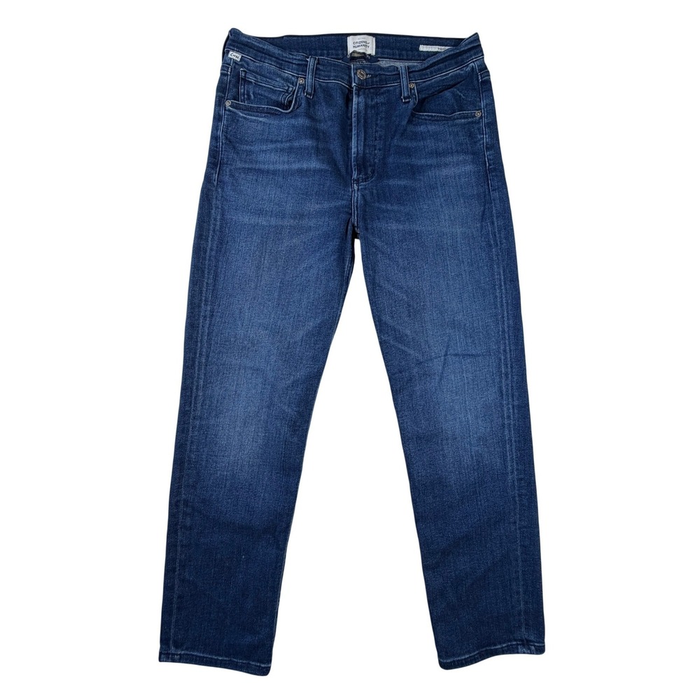 Citizens of Humanity Womens Size 31 Isola Slim High Rise Jeans Dark Indigo Blue